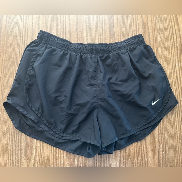 Nike Pants - Nike Women's Black Athletic Running Shorts with White Swoosh size XL